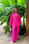 Pleated Perfection | Electric Pink