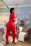 Olivia Legging Set | Red