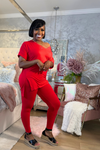 Olivia Legging Set | Red