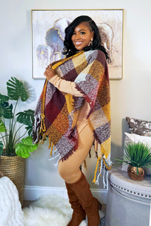  Adorn Luxe Wrap | Mustard Multi