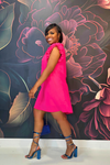 Radiant Bloom Dress | Fuchsia