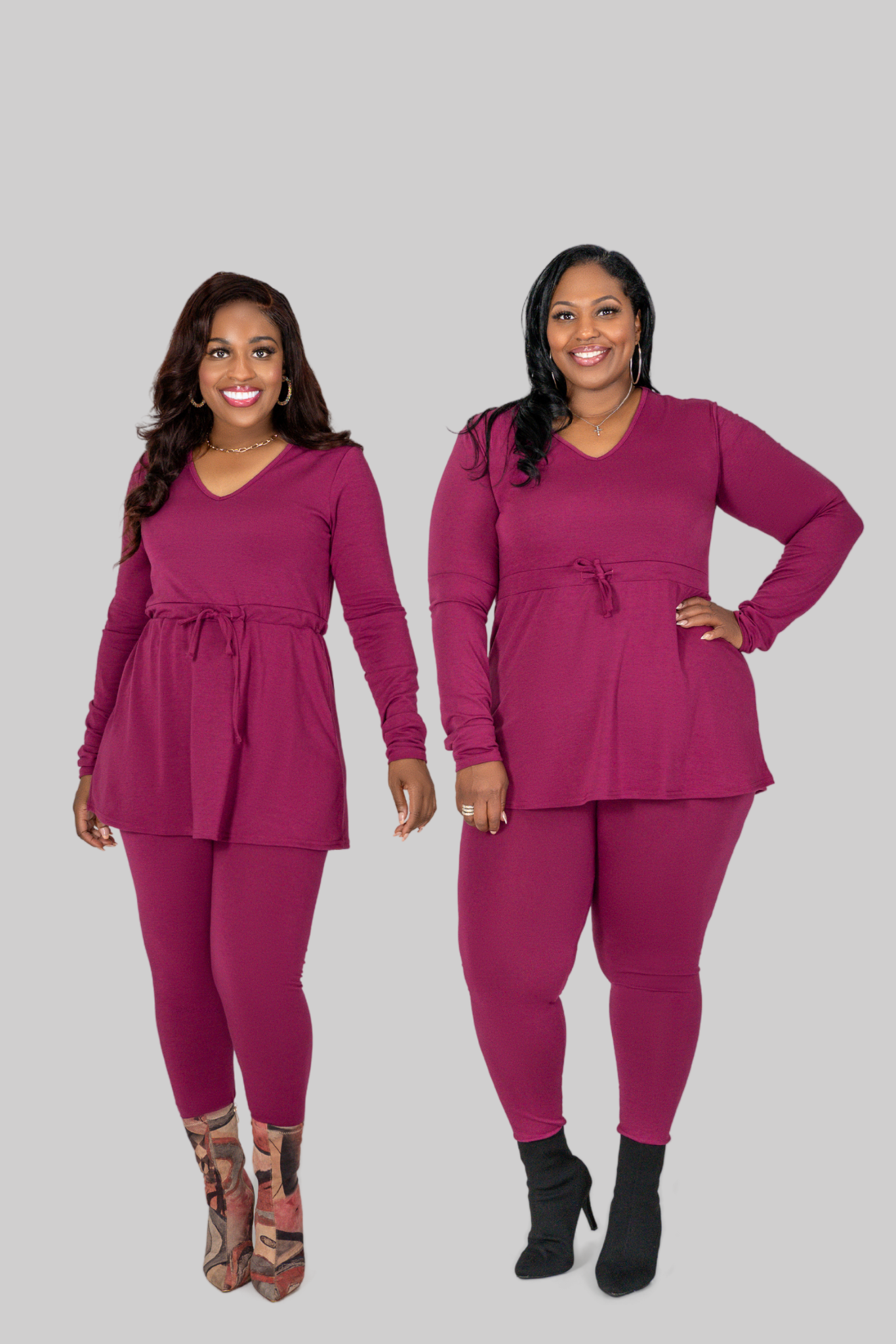 Adorn Original | Chic Comfort Legging Set | Rich Plum