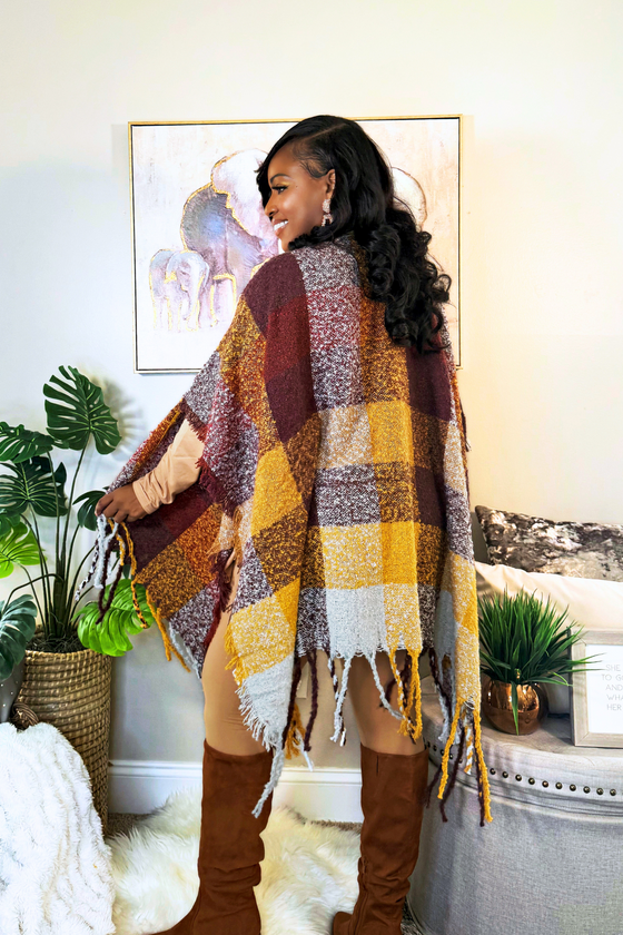 Adorn Luxe Wrap | Mustard Multi