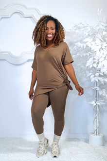  Olivia Legging Set | Mocha