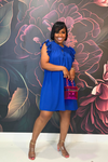 Radiant Bloom Dress | Royal Blue