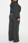 Class Act Wide Leg Pant Set | Charcoal