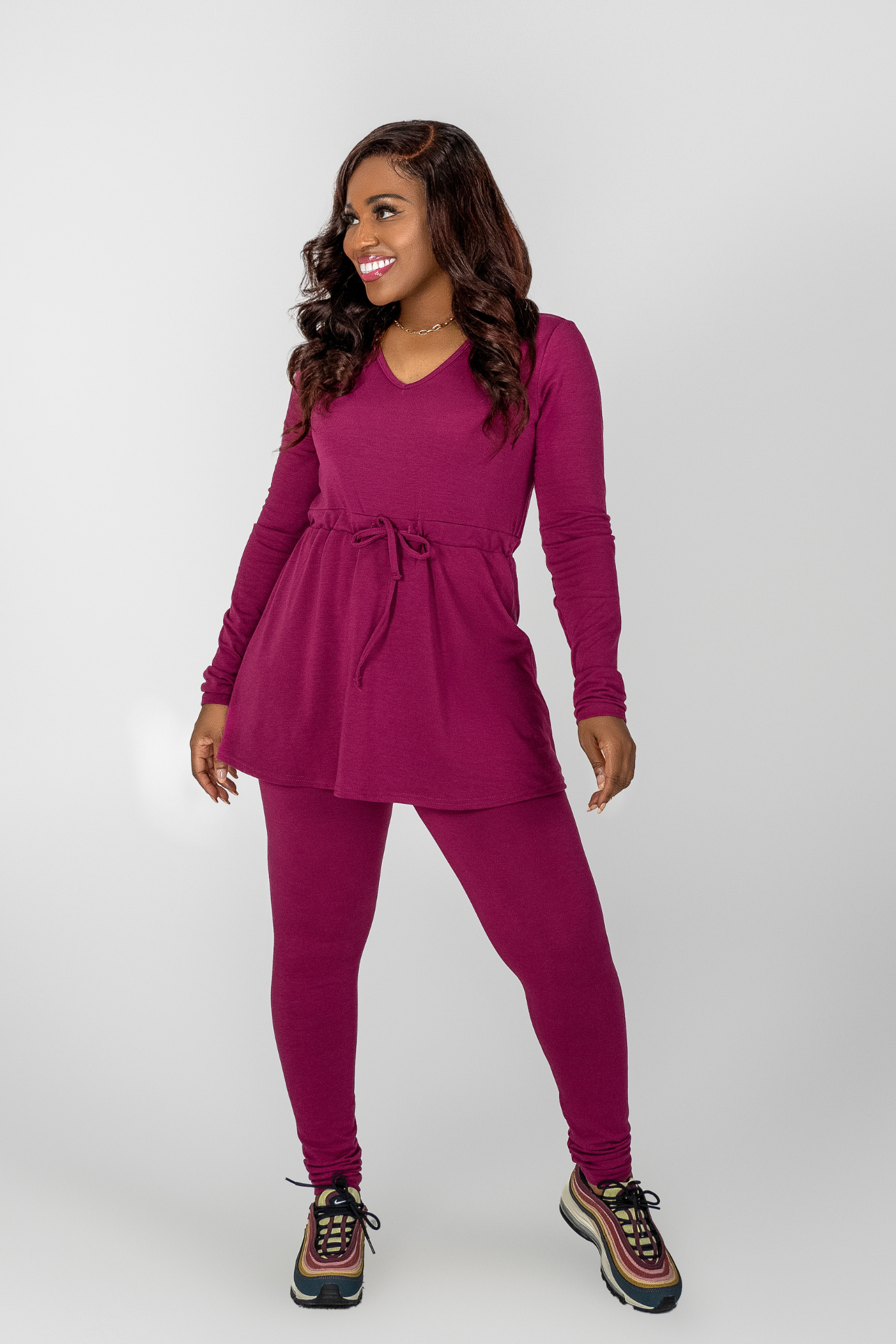 Adorn Original | Chic Comfort Legging Set | Rich Plum