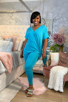  Olivia Legging Set | Ice Blue