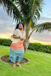 Golden Breeze Colorblock Maxi Dress | Multi | S-XL