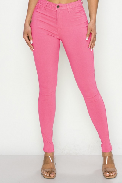Aodrusa Hot Pink Mom Jeans for Women High Waisted Stretchy Skinny Denim Pants  Pink US 16 at  Women's Jeans store